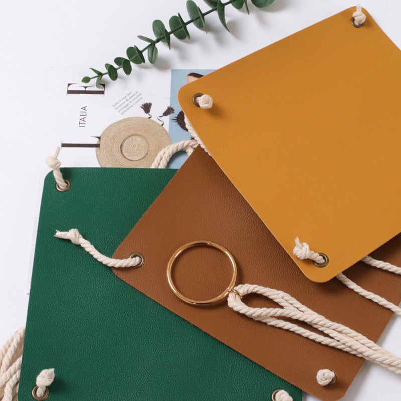 Bőr növényi akasztók Kosarak zamatos virágcserép állványhoz Boho növénytartó kül- és beltéri lakberendezés új stílus