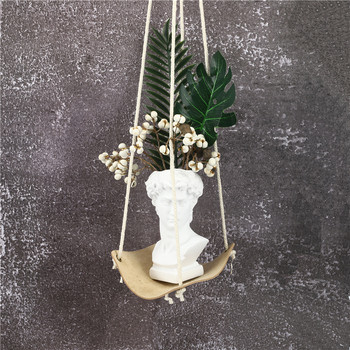 PU συνθετικό δέρμα κρεμάστρα φυτών για λουλούδια κρεμάστρα γλάστρα Διακόσμηση τοίχου Countyard Garden Hanging Planter Εσωτερική βάση για χυμώδεις γλάστρες