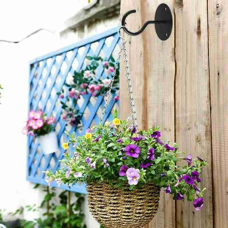 Falra szerelhető mennyezeti horogtartó akasztó Lámpás szélcsengő Ültetőgépek Dísz függő madáretetőkhöz kültéri horog S B8Y7-tel