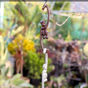 висящо растение патио градинска декорация поставка за саксия за растения закачалка метални висящи растения маймуна на открито