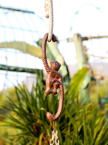 висящо растение патио градинска декорация поставка за саксия за растения закачалка метални висящи растения маймуна на открито