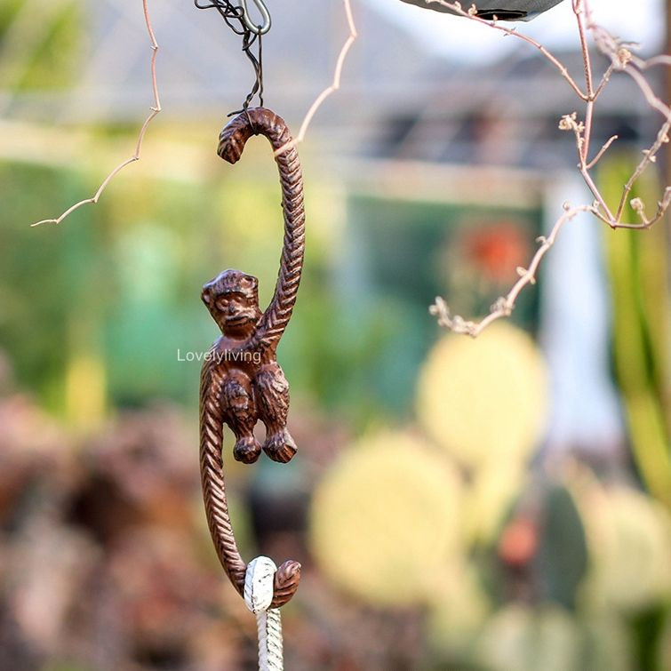 függő növény terasz kerti dekoráció növény edénytartó növény kampós fogas fém függő növények kültéri majom