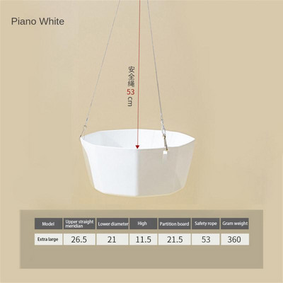 Függesztett kosár Műanyag cserepes növénycserep Függő virágcserep Többszínű falra szerelhető virágcserep Zöld növény virágcserép