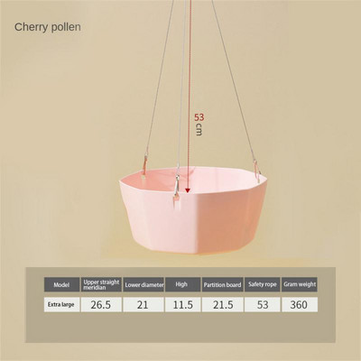 Függesztett kosár Műanyag cserepes növénycserep Függő virágcserep Többszínű falra szerelhető virágcserep Zöld növény virágcserép