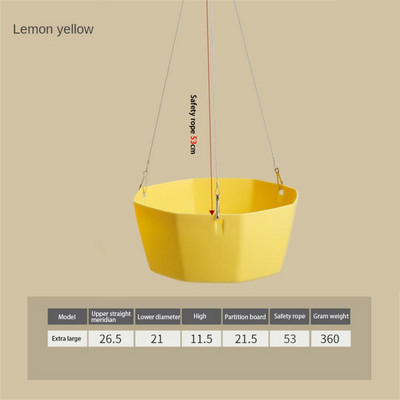 Függesztett kosár Műanyag cserepes növénycserep Függő virágcserep Többszínű falra szerelhető virágcserep Zöld növény virágcserép
