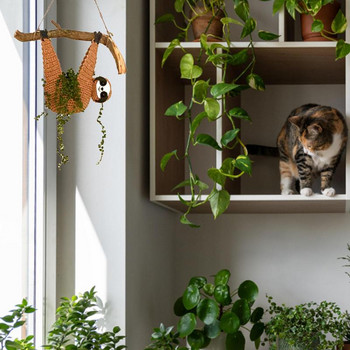 Ζωοθήκη για φυτά Δημιουργική κρεμαστή Κρεμάστρα σε σχήμα ζώου Καλάθι κρεμάστρας φυτών πολλαπλών χρήσεων Κινούμενα σχέδια εξωτερικού χώρου Βάζο με ζώα Διακοσμητικά κήπου