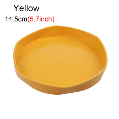 11/14,5 cm sveķu apaļas augu apakštase pilienu paplātes sabiezinātas plastmasas paplātes apakštasītes iekštelpām āra puķu pods mājas dārza piederumi