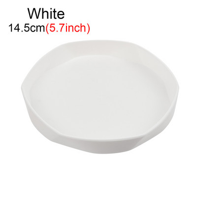 11/14,5 cm sveķu apaļas augu apakštase pilienu paplātes sabiezinātas plastmasas paplātes apakštasītes iekštelpām āra puķu pods mājas dārza piederumi