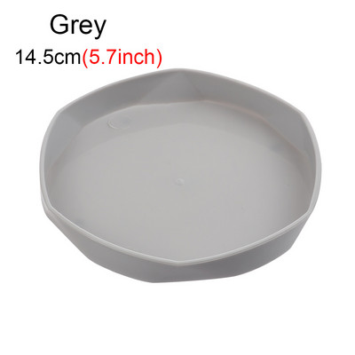 11/14,5 cm sveķu apaļas augu apakštase pilienu paplātes sabiezinātas plastmasas paplātes apakštasītes iekštelpām āra puķu pods mājas dārza piederumi