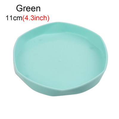 11/14,5 cm sveķu apaļas augu apakštase pilienu paplātes sabiezinātas plastmasas paplātes apakštasītes iekštelpām āra puķu pods mājas dārza piederumi