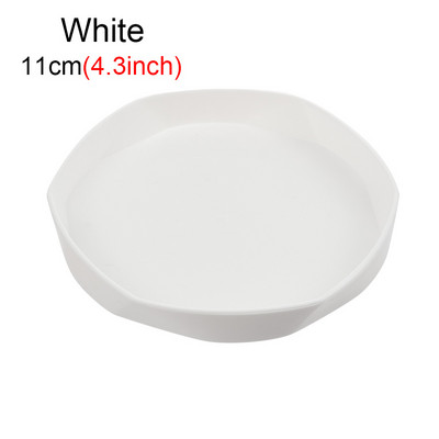 11/14,5 cm sveķu apaļas augu apakštase pilienu paplātes sabiezinātas plastmasas paplātes apakštasītes iekštelpām āra puķu pods mājas dārza piederumi