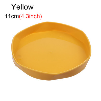 11/14,5 cm sveķu apaļas augu apakštase pilienu paplātes sabiezinātas plastmasas paplātes apakštasītes iekštelpām āra puķu pods mājas dārza piederumi