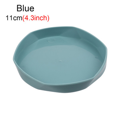 11/14,5 cm sveķu apaļas augu apakštase pilienu paplātes sabiezinātas plastmasas paplātes apakštasītes iekštelpām āra puķu pods mājas dārza piederumi
