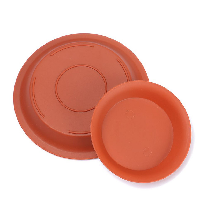 3 vnt. Augalų lėkštė Lašėjimo padėklai Plastikiniai padėklai Lėkštės vidaus lauko gėlių vazonai Apvalūs Madingi išskirtiniai nauji sodo reikmenys