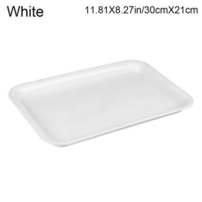 1 db műanyag nagy teherbírású téglalap alakú virágcserép beltéri, kültéri növényi csészealj csepegtető tálcák műanyag tálcás csészealjak