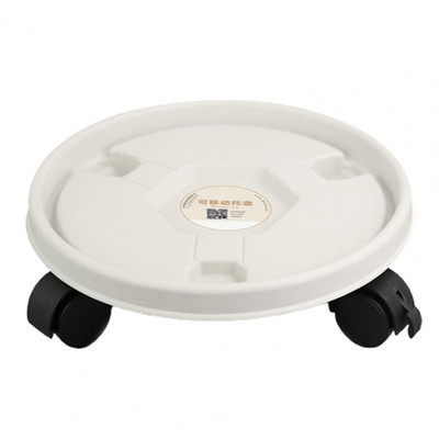 Hasznos cserepes kocsi Könnyen mozgatható megvastagodott cserépkerekek Nagy teherbírású műanyag növényállvány Cserepes mozgató a kertben