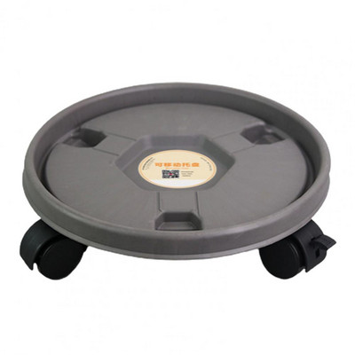 Hasznos cserepes kocsi Könnyen mozgatható megvastagodott cserépkerekek Nagy teherbírású műanyag növényállvány Cserepes mozgató a kertben