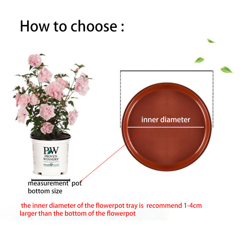 Tartós műanyag cserép tálca Kerti kerek virágcserepes növény csészealjak talptartó tálcák csészealj Beltéri kültéri Otthoni kertészeti kellékek