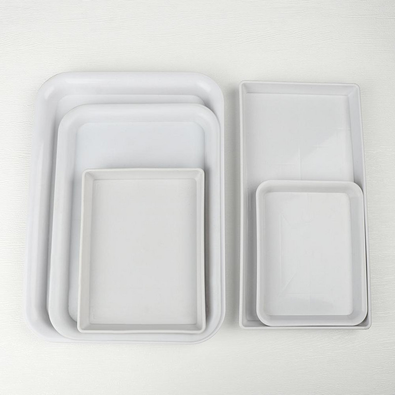 1 vnt. plastikinis, tvirtas stačiakampis gėlių vazonas patalpų lauko augalų lėkštė Lašėjimo padėklai Plastikiniai padėklų lėkštės