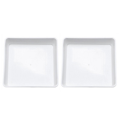 Medencetartó Virágcserepek Tálca Zamatos növények Csepegtető kis műanyag tartályos csészealj