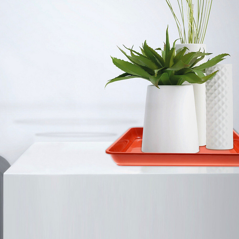 Medencetartó Virágcserepek Tálca Zamatos növények Csepegtető kis műanyag tartályos csészealj