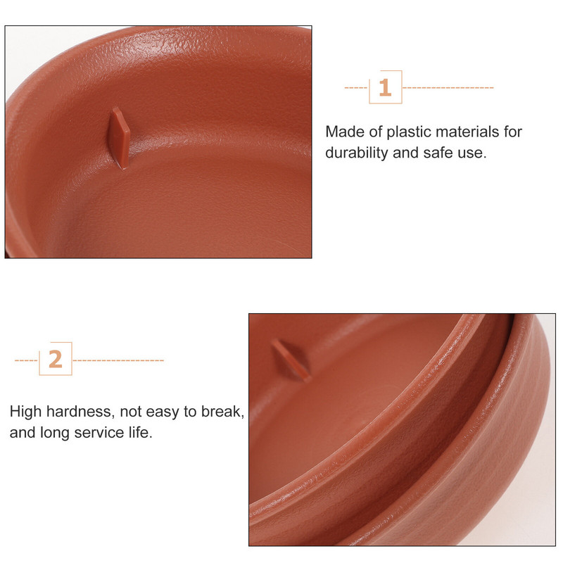 Alsó tányértálca Tálcák Beltéri, Lyuk nélkül Edények Csészealj Cserepes vízelvezető Páratartalom növények