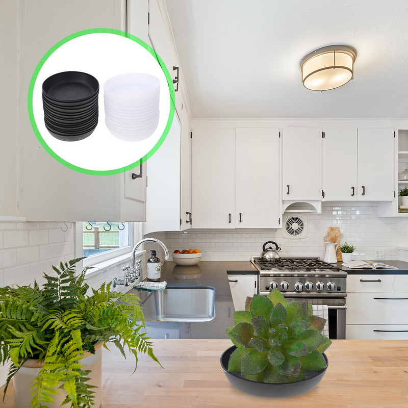 Alátét virágcserép tálcák Víz Bonsai Kerek Kreatív Virágcserép tányérok Kertészet Négyzet Tartó