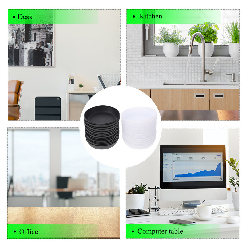 Alátét virágcserép tálcák Víz Bonsai Kerek Kreatív Virágcserép tányérok Kertészet Négyzet Tartó