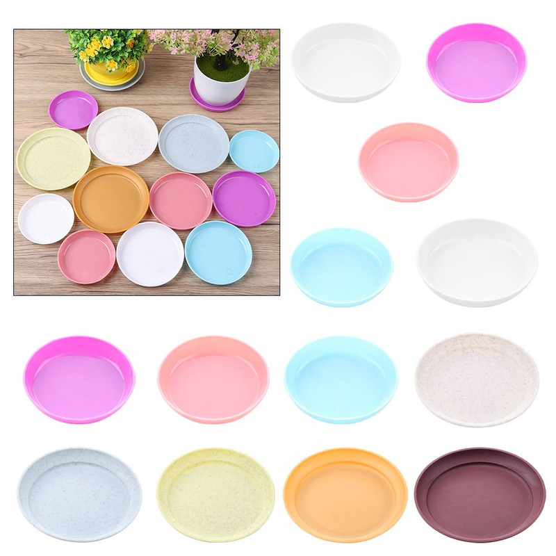 2 vnt. sodo patvarios sutirštintos didelės apkrovos augalų lėkštės nuvarvėjimo padėklai plastikiniai padėklų lėkštės patalpose lauke