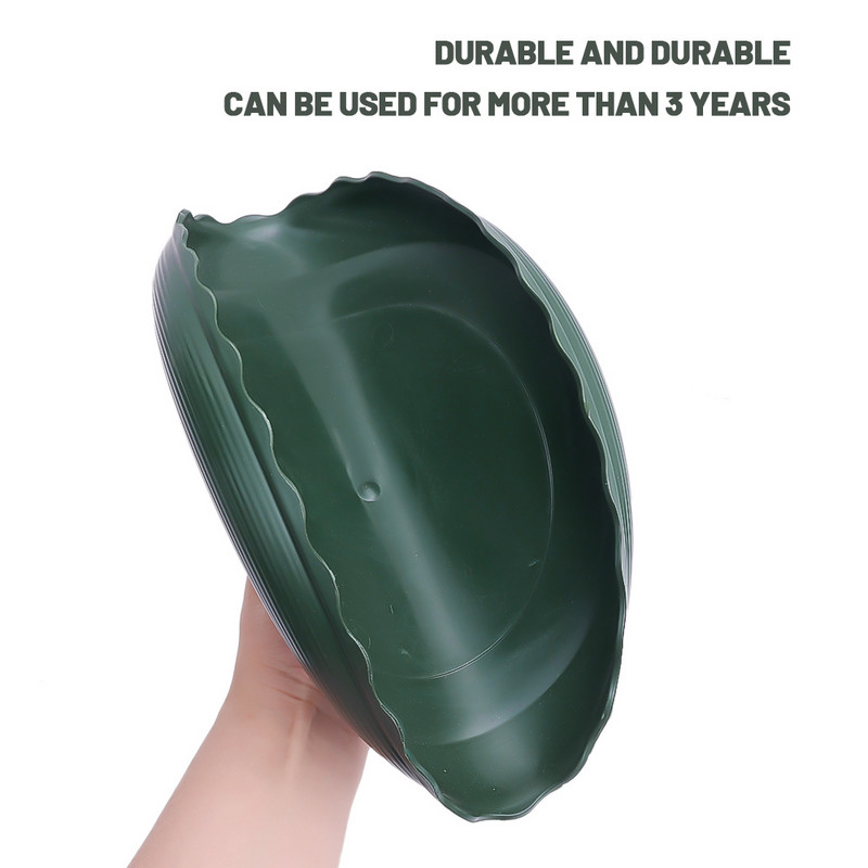 Patvarus augalų vazonų padėklas, derva gėlių lėkštės Pagrindo stovo padėklai Aplinkos apsauga Vandens lašinamas kilimėlis namų sodo reikmenims