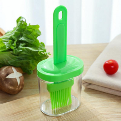 Szilikon palackkefe, magas hőmérsékletnek ellenálló hordozható grill olajkefe Háztartási sütőolajkefe Palacsintakefe olajos eszköz