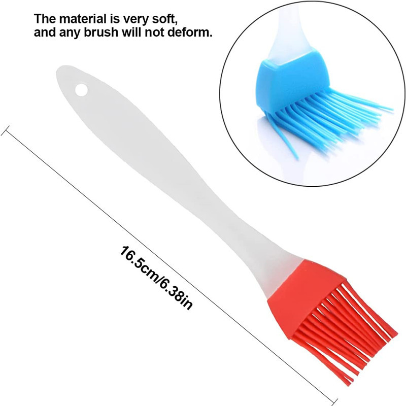 2gab Grila BBQ birstes Silikona karstumizturīgas cepšanas birstes gatavošanas rīks Noņemamas garšvielu otas Virtuves ierīces