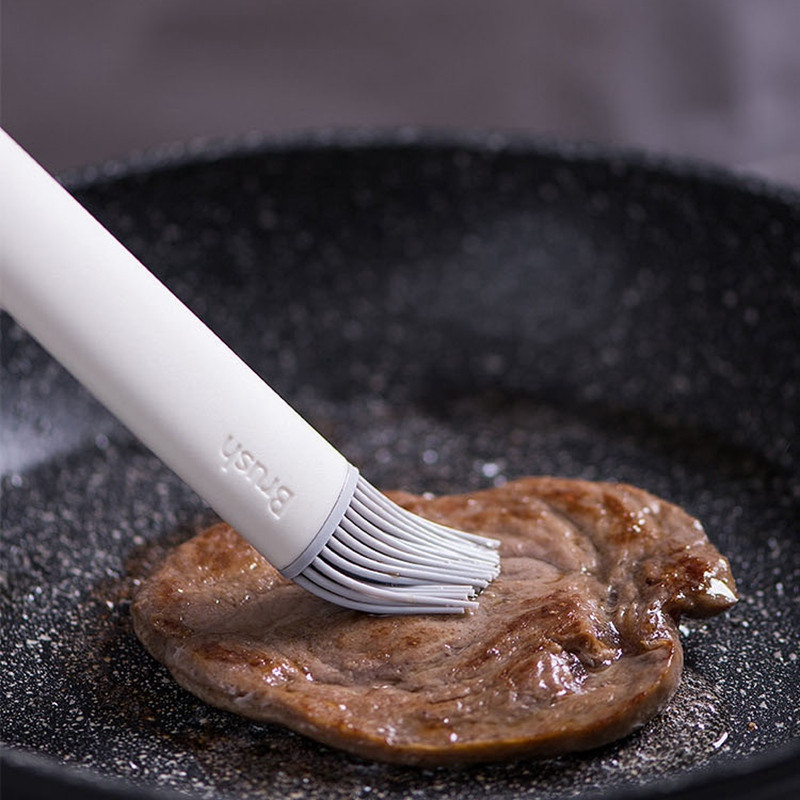 Szilikon spatula grillkefe sütés BBQ hőálló olaj fűszerecsetek konyhai bár sütemény sütéshez eszközök edény kellékek