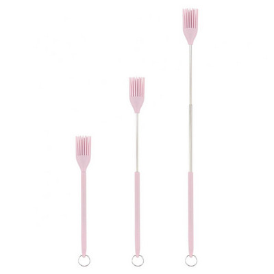 Silikona cepamās otas Virtuves cepšanas mērces liekšķere komplekts grila birste Mini virtuves piederumi Mini ievelkams pagarinātājs