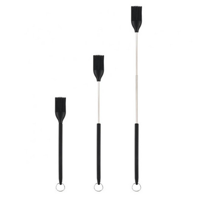 Silikona cepamās otas Virtuves cepšanas mērces liekšķere komplekts grila birste Mini virtuves piederumi Mini ievelkams pagarinātājs