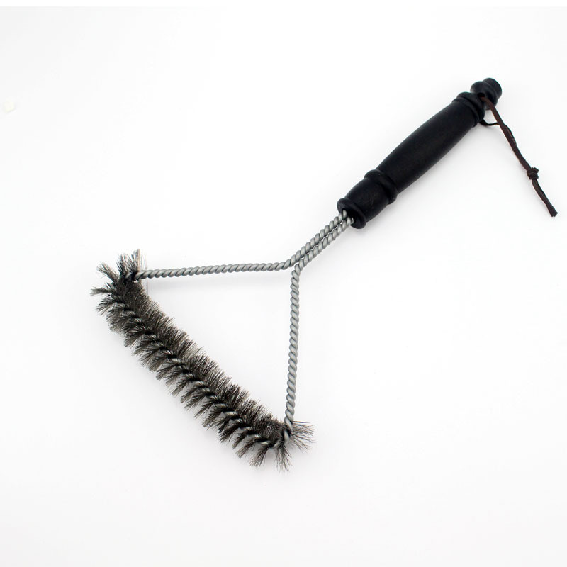 Konyhai tartozékok Grill Grill készlet Tisztítókefe Rozsdamentes acél főzőeszközök Drótsörték Háromszög tisztítókefék