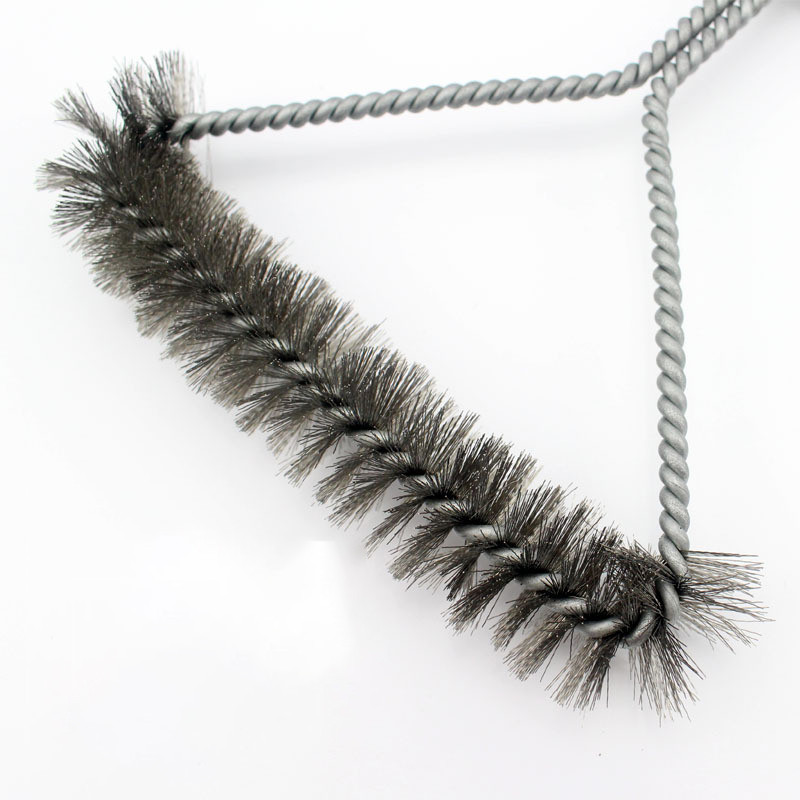 Konyhai tartozékok Grill Grill készlet Tisztítókefe Rozsdamentes acél főzőeszközök Drótsörték Háromszög tisztítókefék