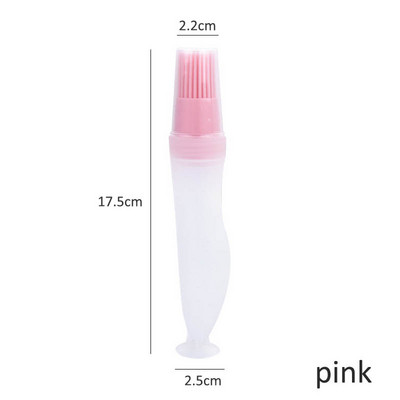 Grillezőeszközök Szilikon konyhai eszközök Hordozható, hőálló grillező kefék olajos palackkefe sütési kellékek