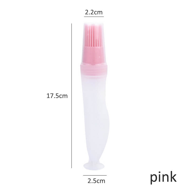 Grillezőeszközök Szilikon konyhai eszközök Hordozható, hőálló grillező kefék olajos palackkefe sütési kellékek