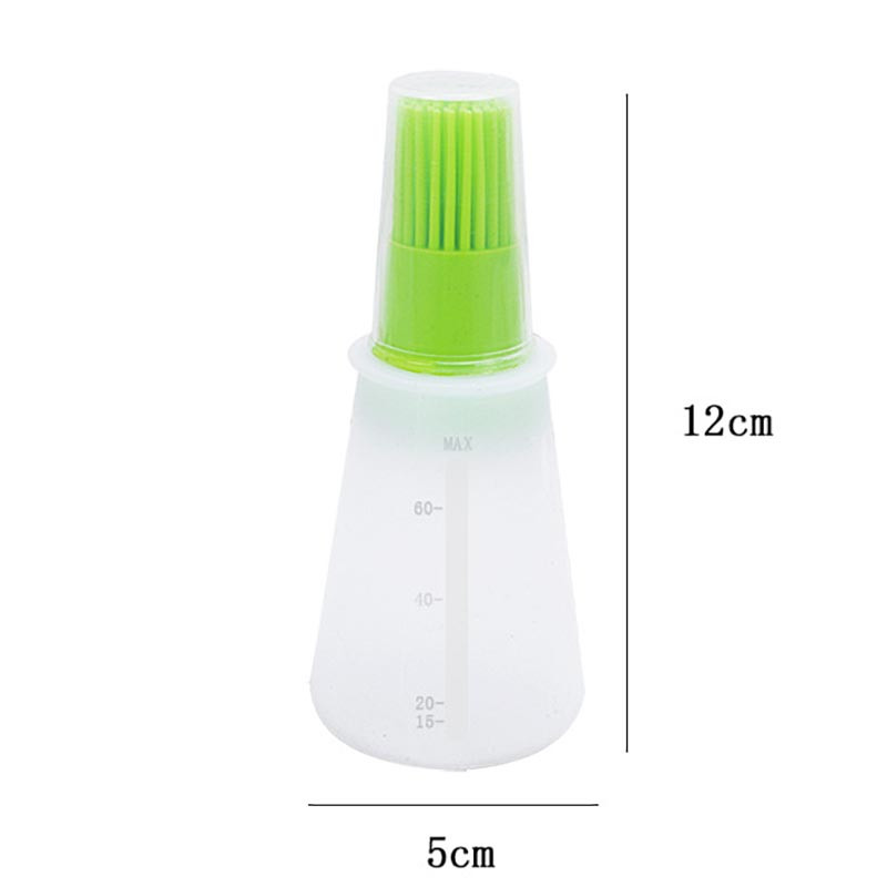 Grillezőeszközök Szilikon konyhai eszközök Hordozható, hőálló grillező kefék olajos palackkefe sütési kellékek