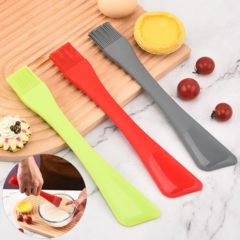 Rugalmas dupla kaparó szilikon egyenletes keverés többcélú szilikon spatula deformációmentes, kényelmes és praktikus sütőeszköz