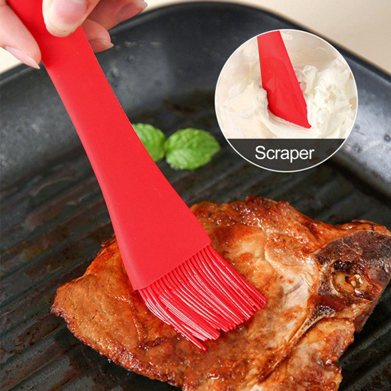 Rugalmas dupla kaparó szilikon egyenletes keverés többcélú szilikon spatula deformációmentes, kényelmes és praktikus sütőeszköz