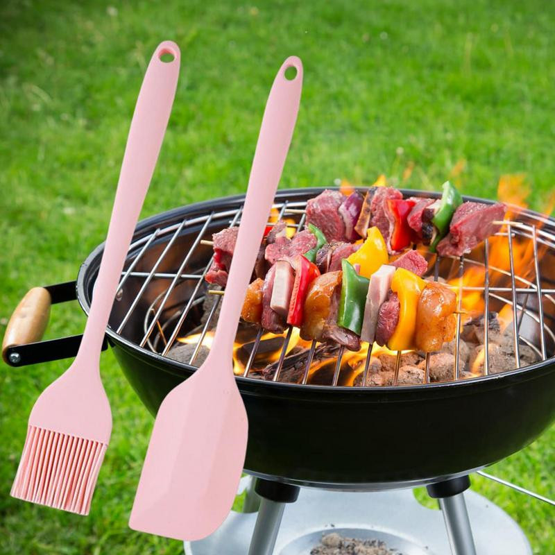 Szilikon kefe kaparó barkács sütemény kenyér vajas sütőkefék BBQ sütőolaj ecset Grill kaparó sütőedények