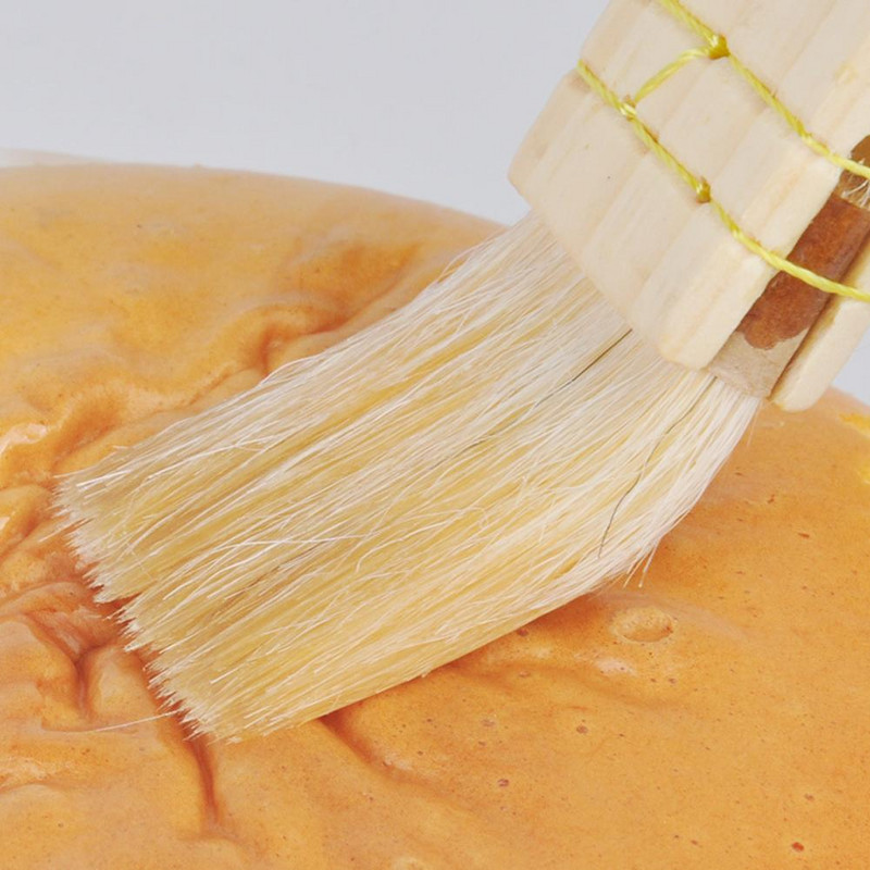 Fa nyelű kefe egyenes élű szósz grillezés BBQ kenyér tésztaolaj krémes ecset - M