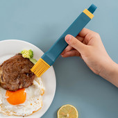 1 db szilikon ecset, akasztós szilikon olajkefe BBQ szilikon kefe edények konyhai edény tapadásmentes grillkefe