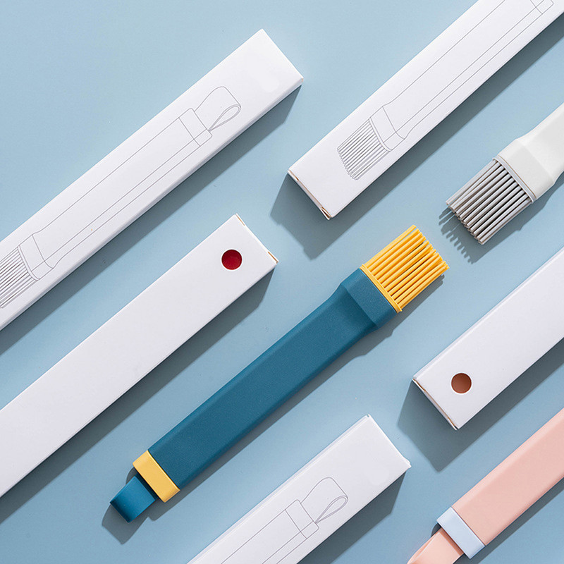 1 db szilikon ecset, akasztós szilikon olajkefe BBQ szilikon kefe edények konyhai edény tapadásmentes grillkefe