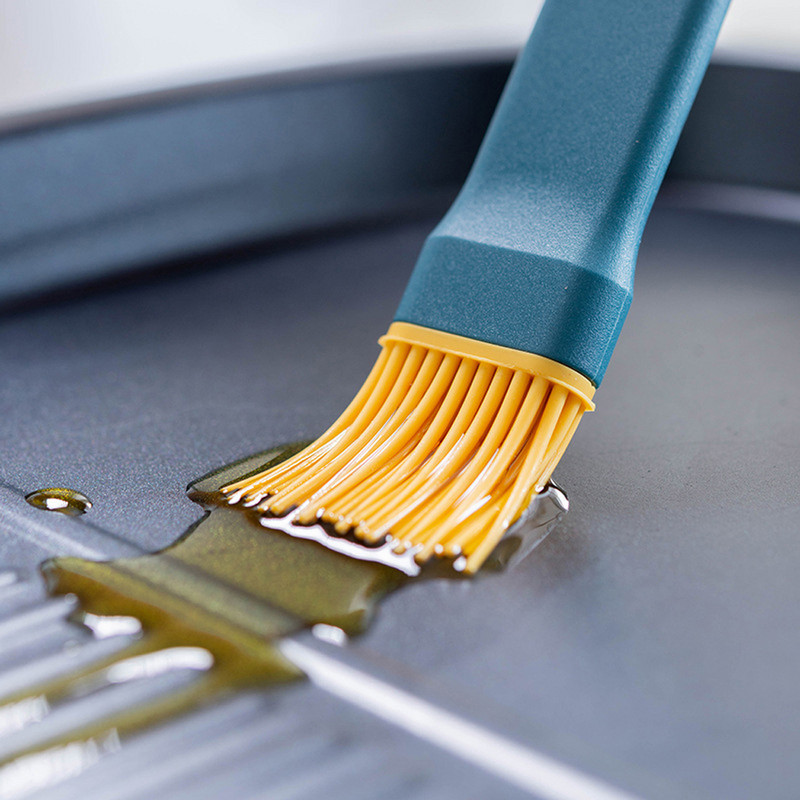 1 db szilikon ecset, akasztós szilikon olajkefe BBQ szilikon kefe edények konyhai edény tapadásmentes grillkefe