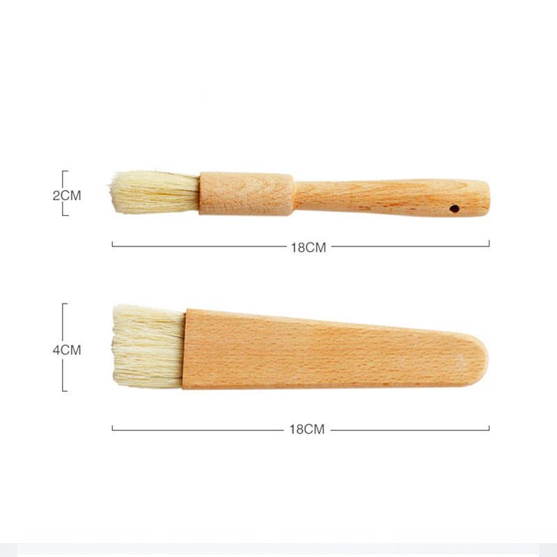 Háztartási konyhakefe grill olajkefe Kerek nyelű sörtekefék Lapos cukrászkefe Konyhai főzőkefe