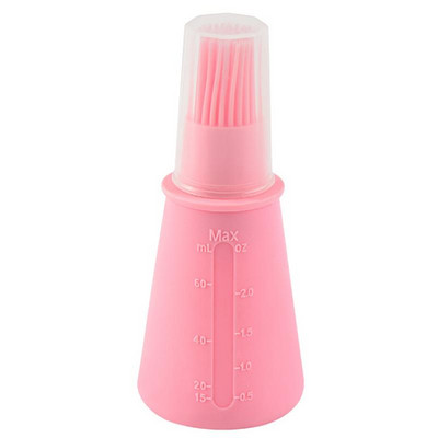 1db Nordic Style szilikon olajos flakon kefe Multifunkciós ráncos ecset szósz olajos flakon tetővel Grill szerszámok Tartozékok