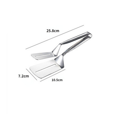 Rozsdamentes acél steak csíptető palacsinta grill spatula csipesz BBQ csipesz halsütés spatula csipesz kenyércsipesz Háztartási konyhai eszköz